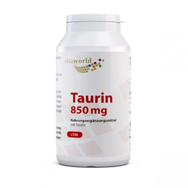 Vita World Taurin / Таурин 850 mg, 130 капсули