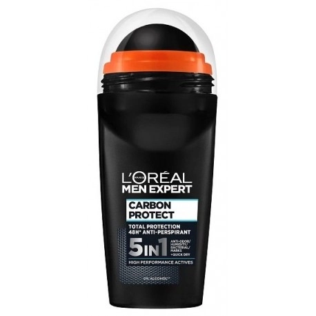L’Oreal Men Expert Carbon Protect 5in1 Део рол-он против изпотяване за мъже 50 мл