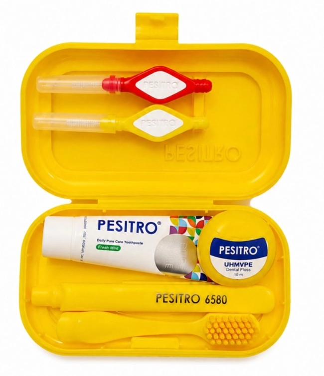 PESITRO Комплект за Път Жълт 6 части