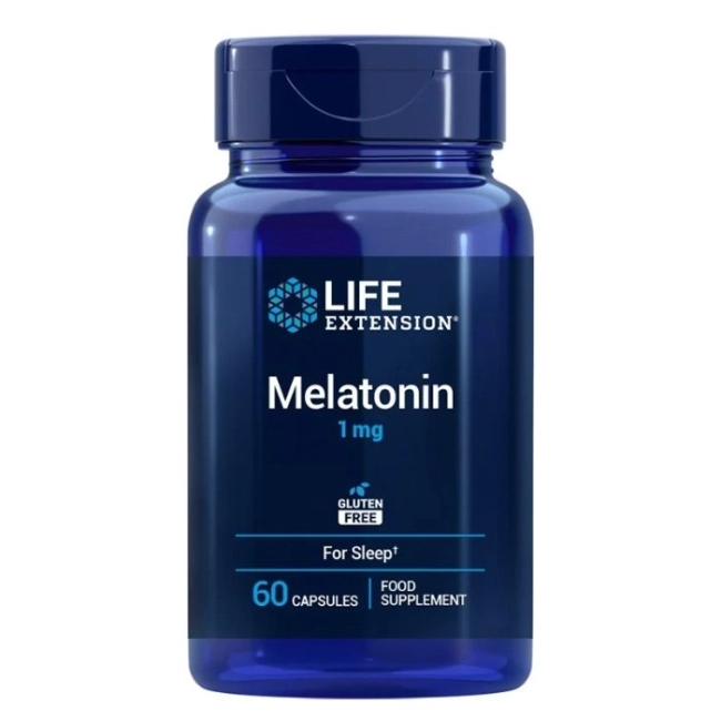 Life Extension Безсъние - Мелатонин 1 mg, 60 капсули