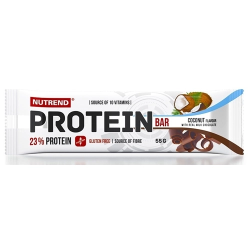 NUTREND Protein Bar Box 24 протеинови бара x 55 гр. Кокос