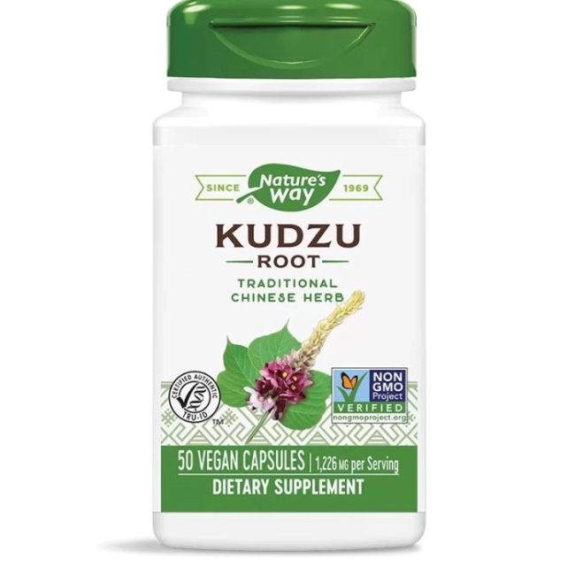 Nature’s Way Кудзу - При никотинова и алкохолна зависимост - Невропротекция и подкрепа за черния дроб, 613 mg, 50 капсули