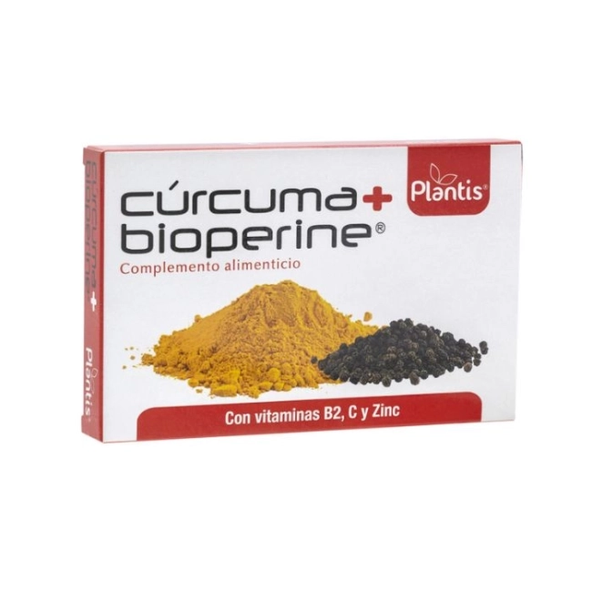Artesania Agricola Куркума + биоперин (с витамини В2 и С & цинк) - Cúrcuma + bioperine Plantis®, 60 капсули