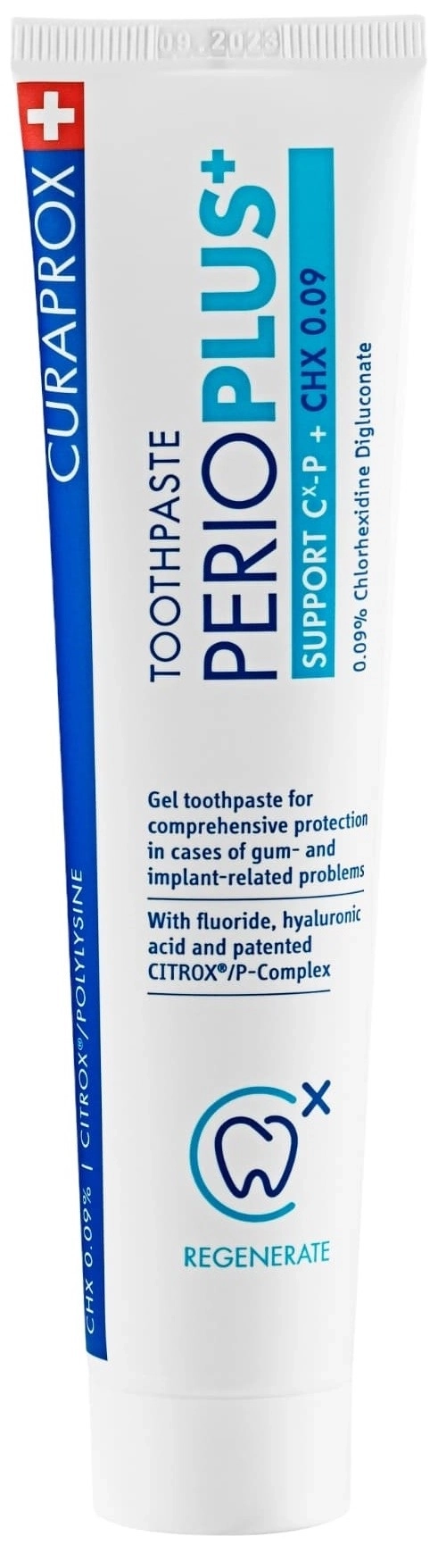 Curaprox Perio Plus Гел паста за зъби Support CHX 0.09% 75 мл