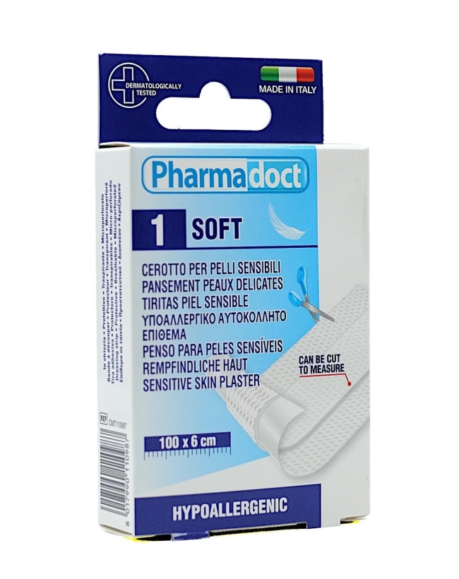 Pharmadoct Хипоалергична лента Бяла 100 х 6 см