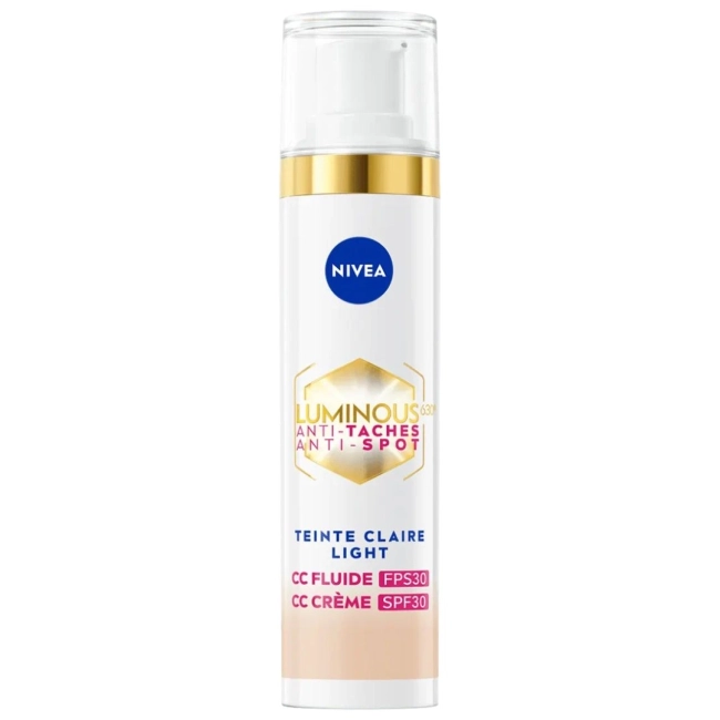 NIVEA Cellular Luminous 630 Цветен CC флуид SPF30, светъл тон 40 мл