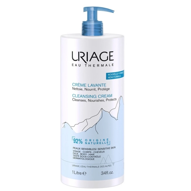 URIAGE Creme Lavante Измиващ крем за лице, тяло и коса 1000 мл