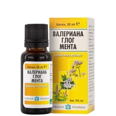 ВАЛЕРИАНА,ГЛОГ,МЕНТА сол.20мл.ХИМАКС