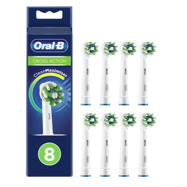 Oral-B CROSS Action Резервна глава за електрическа четка 8 броя