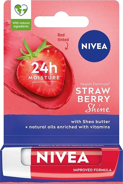 Nivea Балсам за устни с ягода 4.8 г