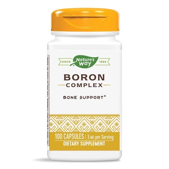 Nature’s Way Бор - За здрави кости, 3 mg, 100 капсули