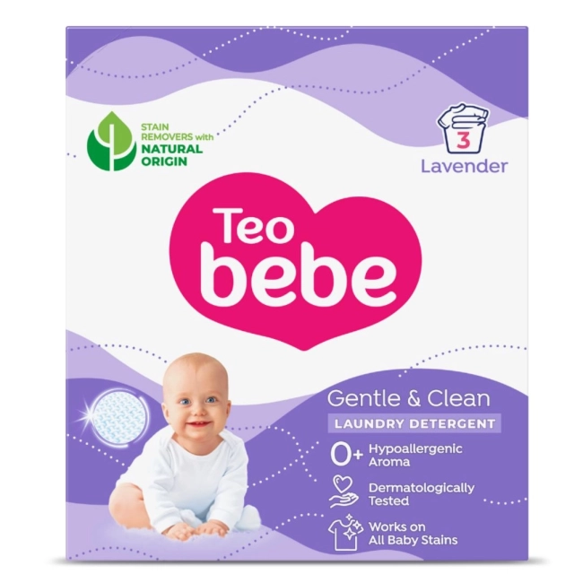 Teo Bebe Прах за пране Sensitive Лилав 225 гр.