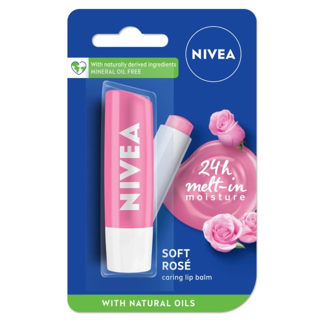 Nivea Soft Rose Хидратиращ балсам за устни 4.8 гр