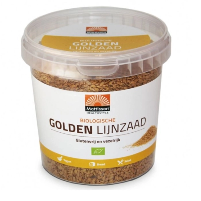 Mattisson Healthstyle Златно Ленено Семе (сурово) Био, 500 g