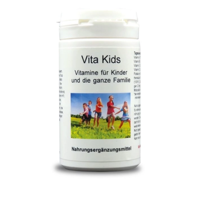 Karl Minck Vita Kids - Витамини за деца, 60 таблетки за дъвчене с вкус на малина