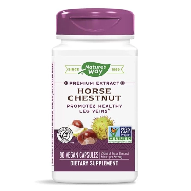 Nature’s Way Див кестен и невен - При разширени вени - Премиум формула за венозната система, 90 капсули