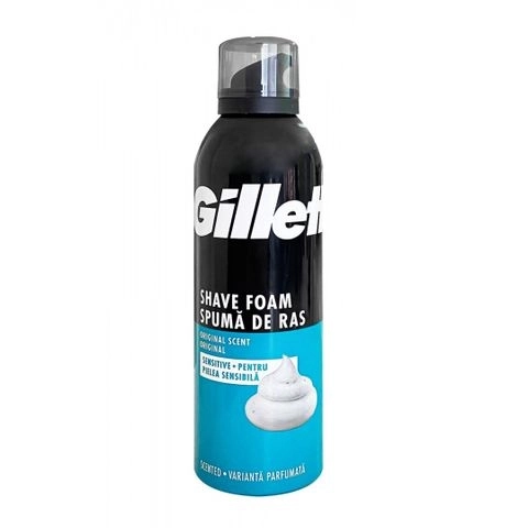 Gillette Sensitive Skin Пяна за бръснене за чувствителна кожа 200 мл