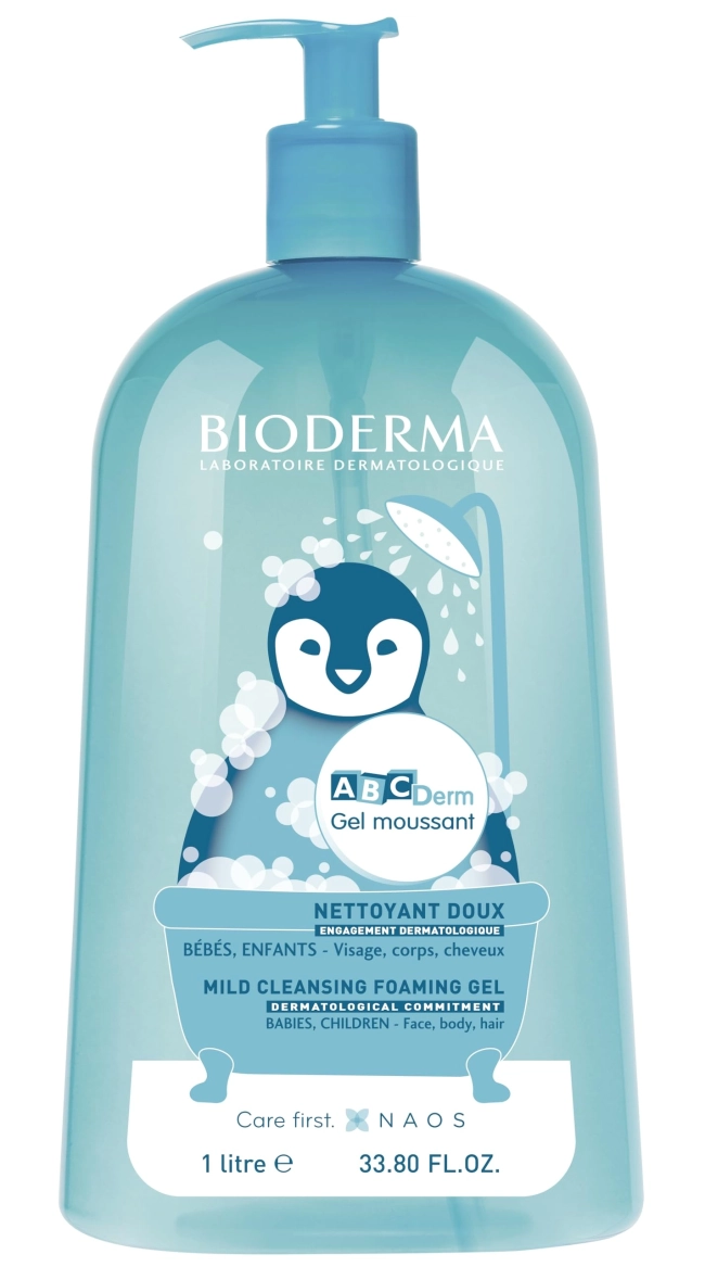 Bioderma ABC Derm Gel Moussant Измиващ гел за бебета и деца 1000 мл