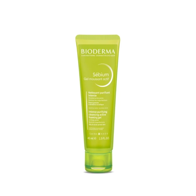 Bioderma Sebium Actif Измиващ гел за мазна и склонна към омазняване кожа 45 мл