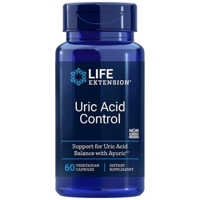 Life Extension Uric Acid Control / Контрол на пикочната киселина 500 mg х 60 капсули