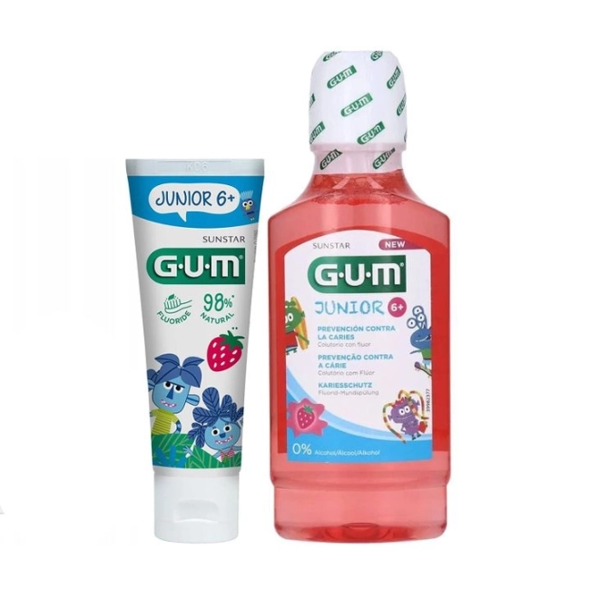 GUM Junior 6+ Комплект "Антикариес за деца 6+"