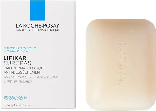 La Roche-Posay Lipikar Surgras Измивно блокче за лице и тяло за суха и чувствителна кожа против сухота 150 г