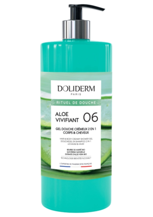 Doliderm Aloe Vivifiant 06 Кремообразен душ гел 2в1 1 л.