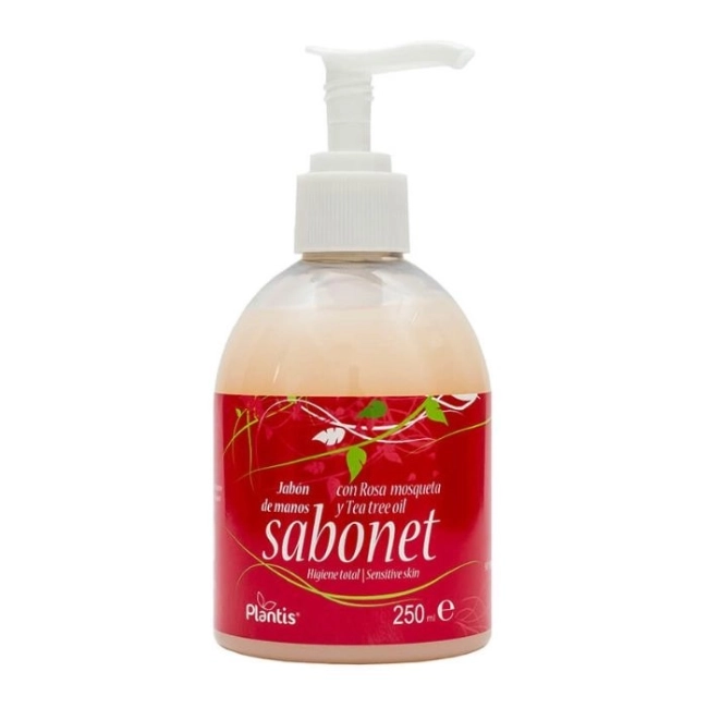 Artesania Agricola Течен сапун за ръце с масло от роза и чаено дърво - Sabonet Plantis®, 250 ml