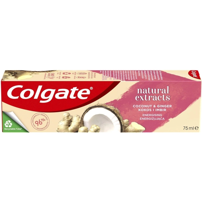 Colgate Natural Extracts Coconut & Ginger Паста за зъби с кокос и джинджифил 75 мл