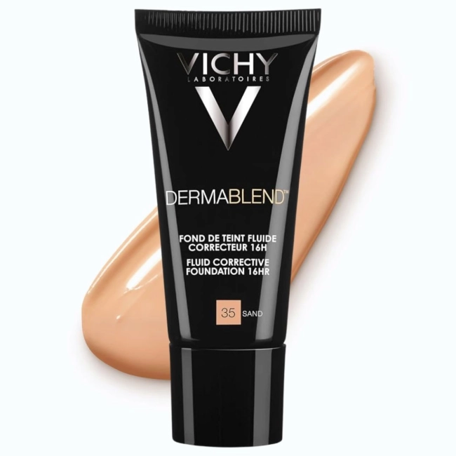 Vichy Dermablend Коригиращ фон дьо тен флуид за нормална до смесена кожа 35 пясъчен SPF35 30 мл
