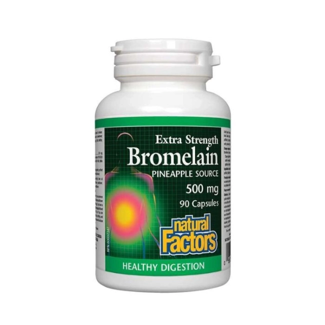 Natural FactorsBromelain/ Бромелаин 500 mg x 90 капсули