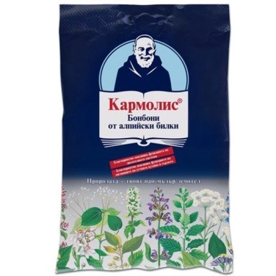 КАРМОЛИС БОНБОНИ СЪС ЗАХАР 75ГР./СИНИ/