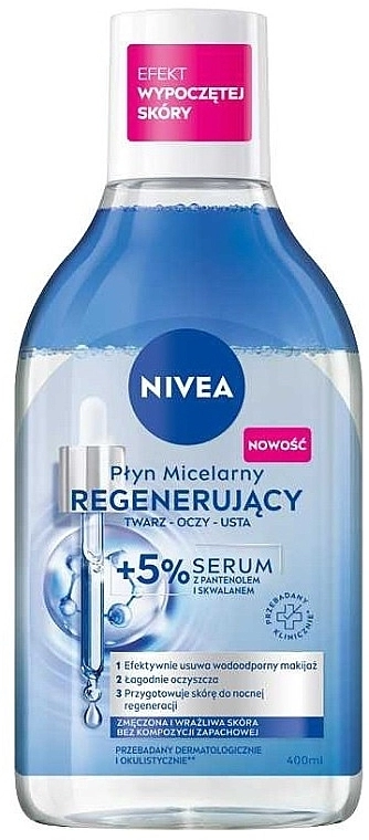 NIVEA Regenerating Мицеларна вода за чувствителна кожа 400 мл