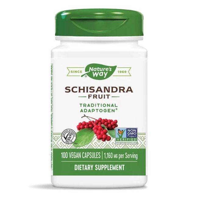 Nature’s Way Шизандра - Адаптоген и имуномодулатор, 580 mg, 100 капсули