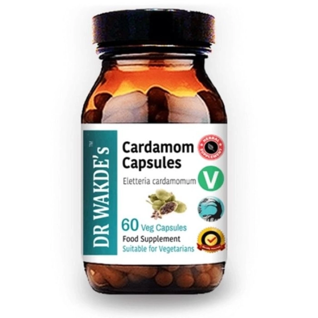 DR WAKDE’s Кардамон (Cardamom) - за стомах, бял дроб и сърце, 60 капсули