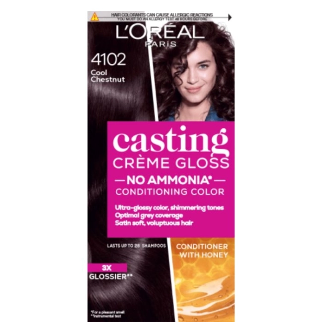 L'OREAL PARIS CASTING CREME GLOSS Боя за коса 4102 Cool chestnut