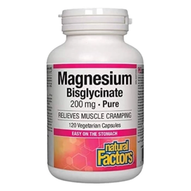 Natural FMagnesium Bisglycinate Pure/ Магнезий (бисглицинат) 200 mg х 120 капсули