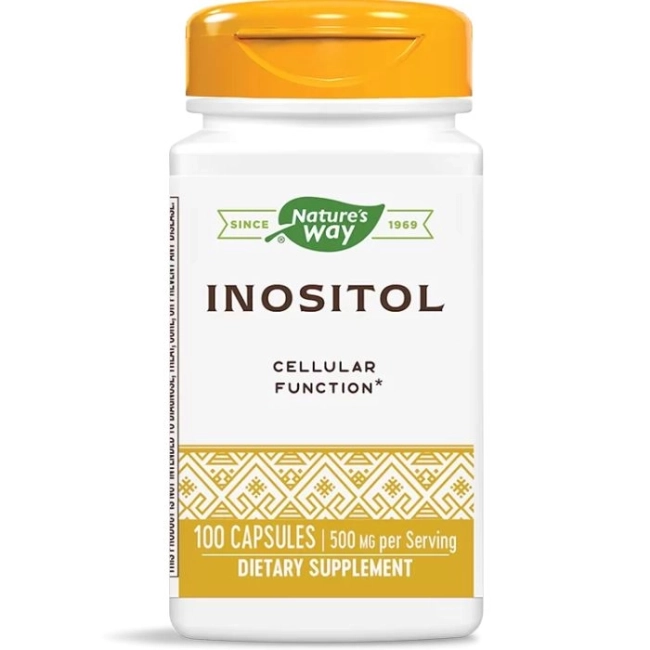Nature’s Way Инозитол (Витамин В8) - Хормонален баланс, метаболитен профил и невропротекция, 500 mg, 100 капсули