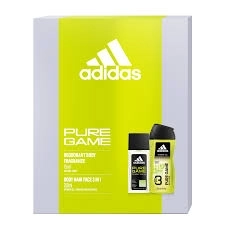 Adidas Pure Game Подаръчен комплект за мъже Део 75мл+250мл 3 в 1 душ гел