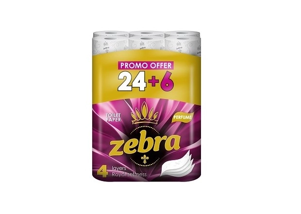 ZEBRA Perfume Тоалетна хартия 4 пласта 24+6 бр.