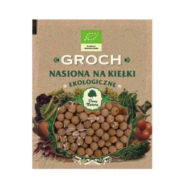 Dary Natury Грах - семена за кълнове Био, 50 g