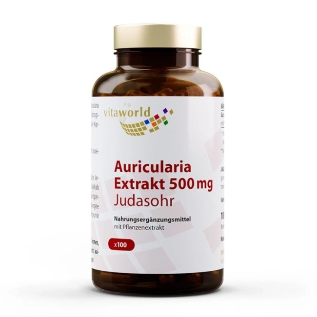 Vita World Имунитет, сърдечно-съдово здраве - Аурикулария екстракт, 100 капсули