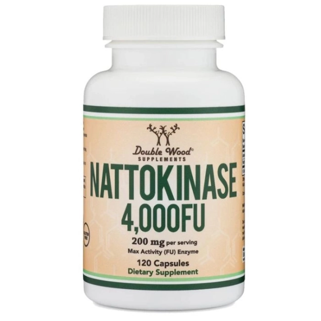 Double Wood Кръвообращение - Натокиназа, 200 mg, 120 капсули