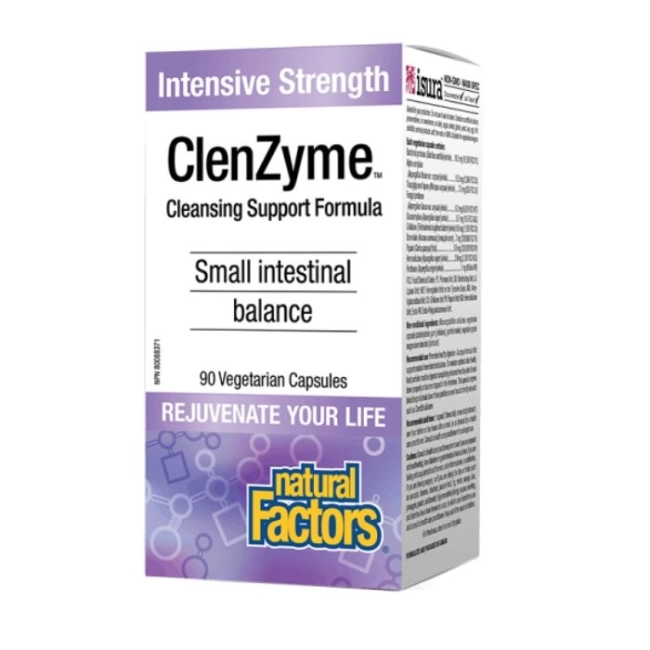 Natural Factors Чревна кандидоза и бактериален свръхрастеж в тънките черва - Кандида ензимна формула - ClenZyme™, 90 капсули