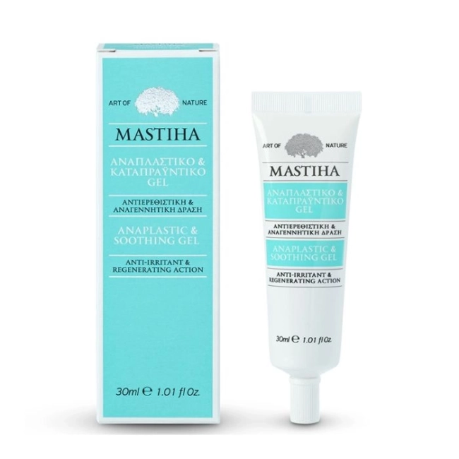 Mastiha Възстановяващ  и успокояващ гел с Мастиха за суха и раздразнена кожа, 30 ml