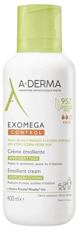 A-Derma Exomega Control Емолиентен крем 400 мл