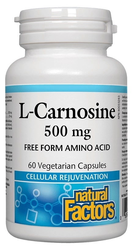 Natural Factors L-Carnosine/ Л-Карнозин 500 mg х 60 капсули