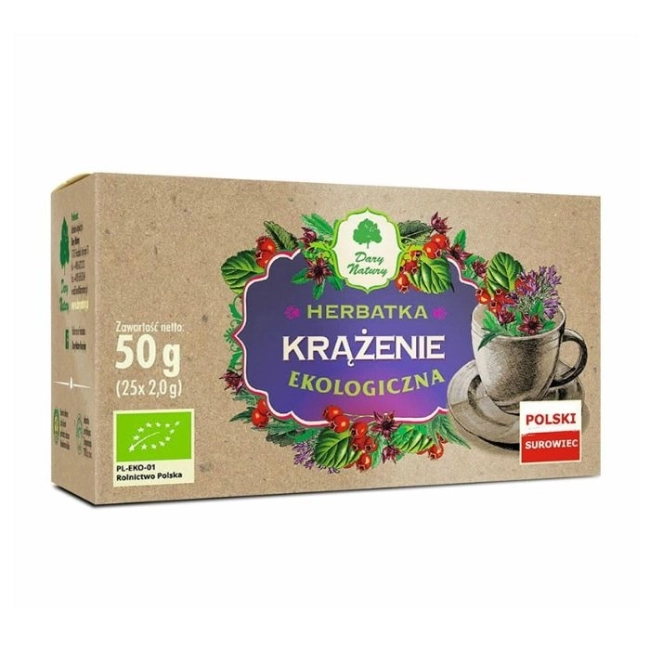 Dary Natury Билков чай Циркулация Био, 25 пакетчета