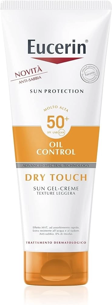 Eucerin Oil Control Слънцезащитен гел-крем за тяло SPF50+ 200 мл