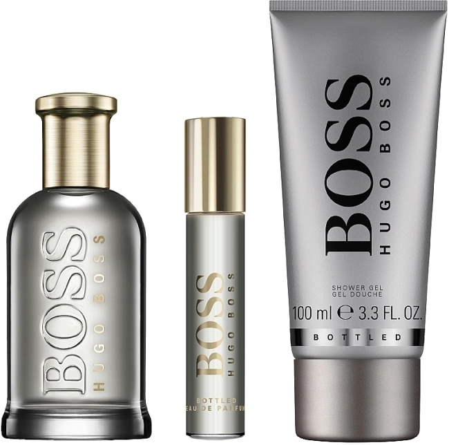 Hugo Boss Boss Bottled Комплект за Мъже - EdP 100 ml + Душ гел 100 ml + EdP 10 ml /2020